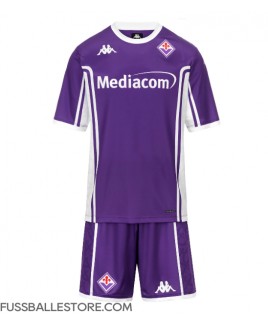 Günstige Fiorentina Heimtrikotsatz Kinder 2025-26 Kurzarm (+ Kurze Hosen)